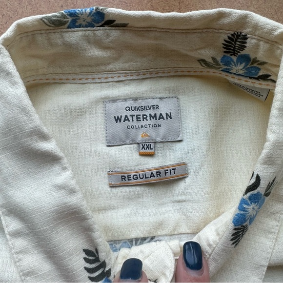 Quiksilver Waterman Men's Short-Sleeve Shirt XXL - Picture 3 of 6